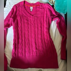 y2k hot pink sweater